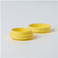 Macaron Plastic Jar and Lid - Lemon